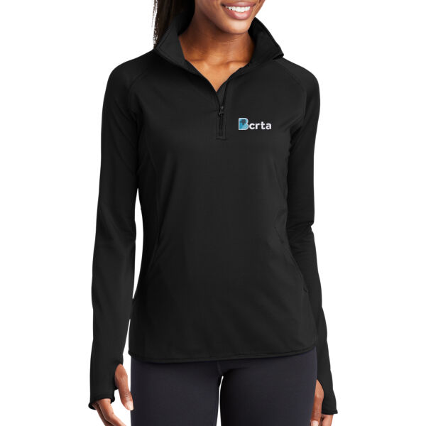 Embroidered BCRTA - Ladies Sport Wick ® Stretch 1/4 Zip Pullover Thumbnail