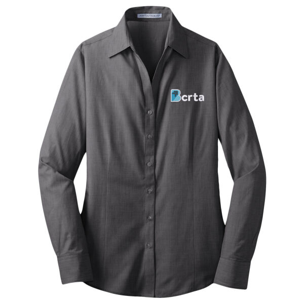 Embroidered BCRTA - Ladies Crosshatch Easy Care Shirt Thumbnail