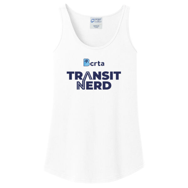 Transit Nerd Printed - Women's Core Cotton Tank Top Thumbnail