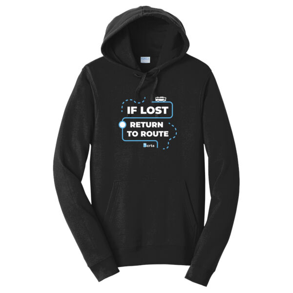If Lost Return Printed - Fan Favorite Fleece Pullover Hooded Sweatshirt Thumbnail