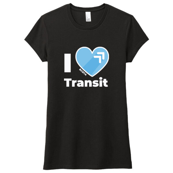 I Love Transit Printed - Women's Fitted Perfect Tri ® Tee Thumbnail