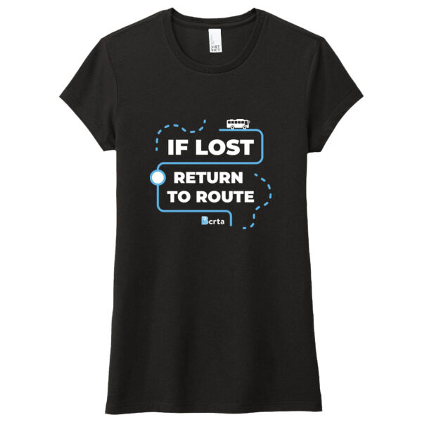 If Lost Return to Route - Printed - Women's Fitted Perfect Tri ® Tee Thumbnail