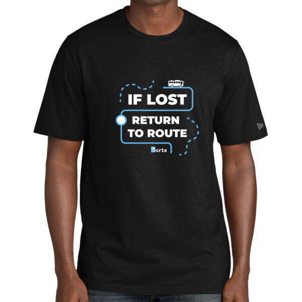 If Lost Return to Route - Printed - Tri Blend Tee Thumbnail